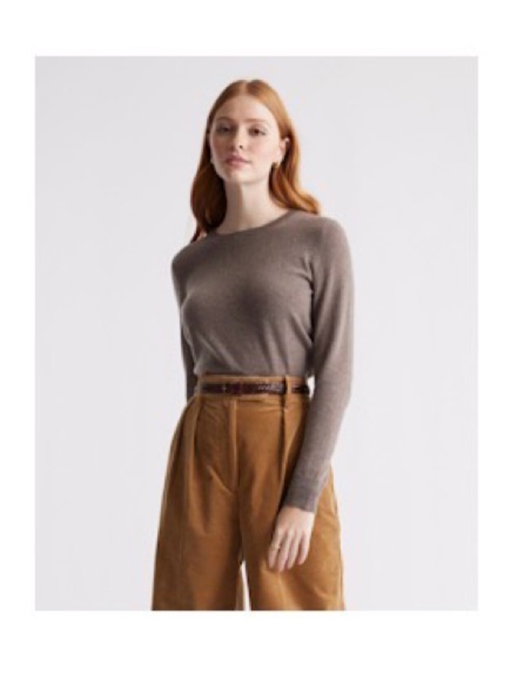 Super Luxe Baby Cashmere Crewneck Sweater